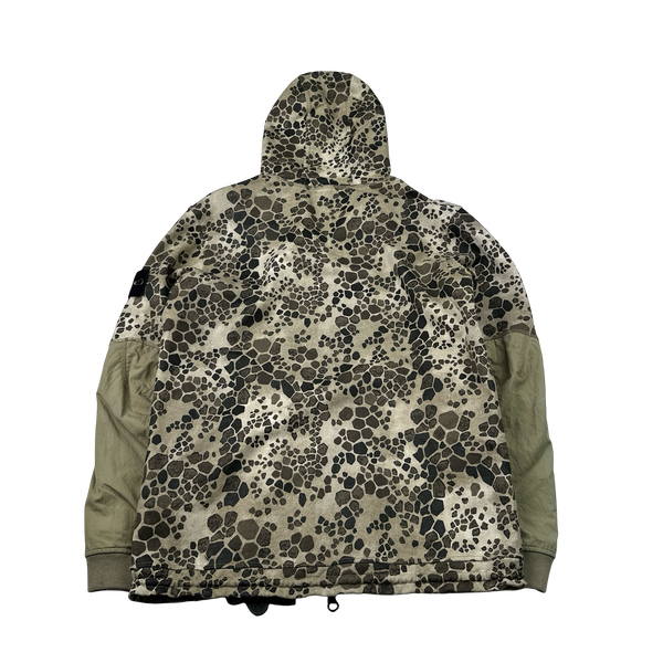 Stone Island 2018 Alligator Camo Zipped Hoodie - Medium