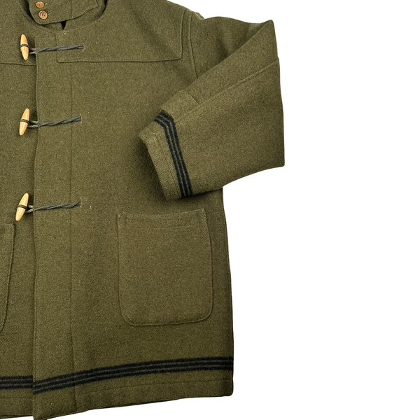 CP Company 80's Vintage Wool Montgomery Heavyweight Duffle Coat - Large