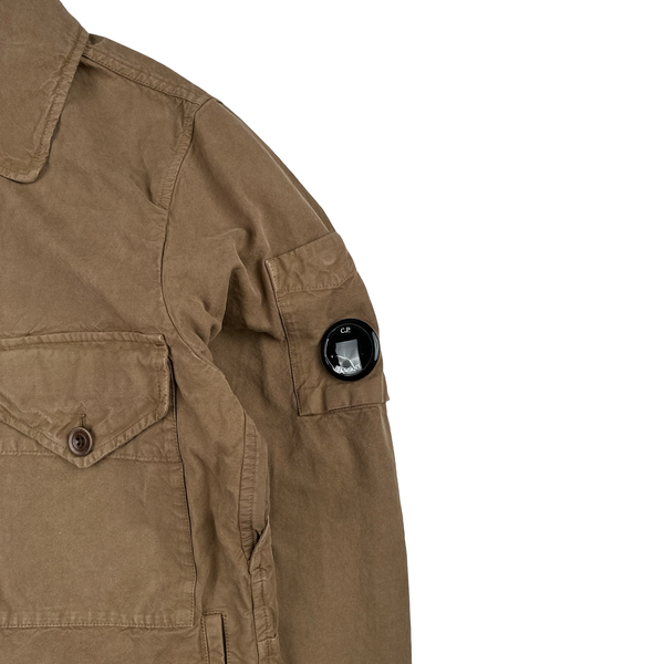 CP Company Bronze Mais B Lens View Multi Pocket Overshirt Jacket - Medium