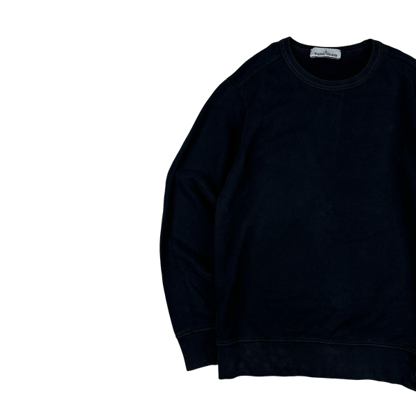 Stone Island 2021 Black Crewneck Sweatshirt Jumper - Small