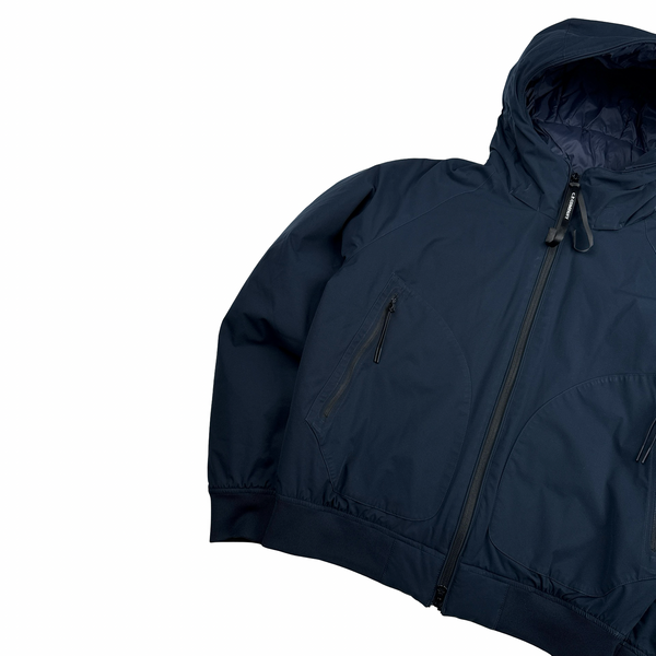 CP Company Navy Pro Tek Hooded Bomber Jacket - Medium