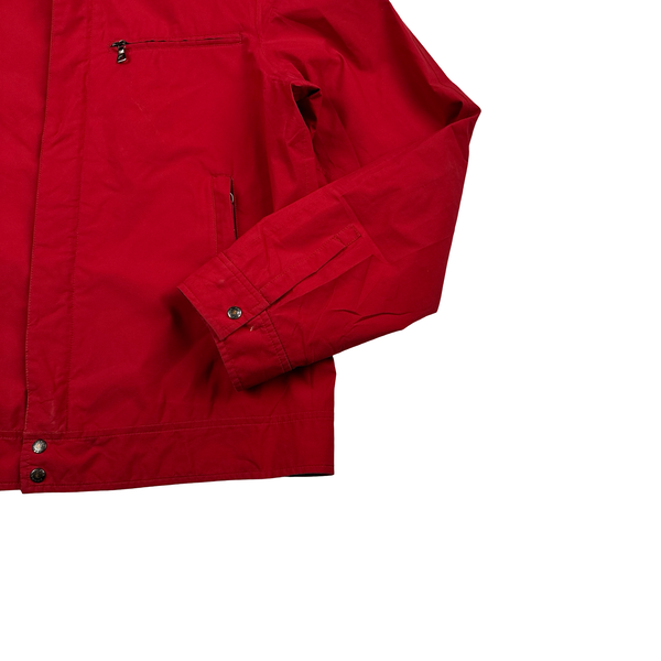 Prada Red Goretex Tab Zipped Parka Jacket - Medium