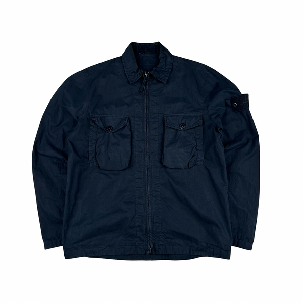 Stone Island 2019 Navy Ghost Overshirt - Small