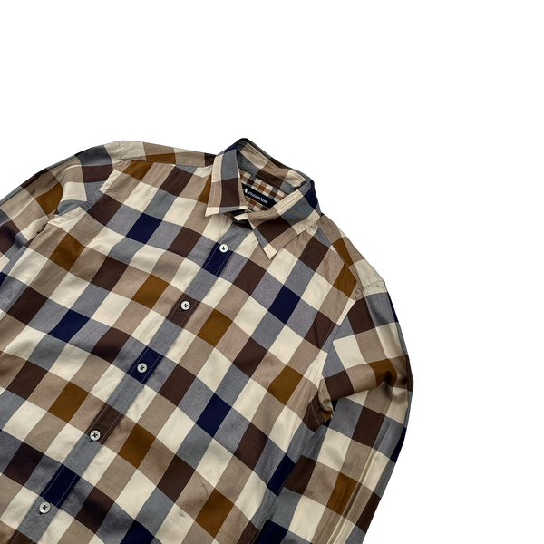 Aquascutum Classic Jumbo Checked Buttoned Shirt - Small