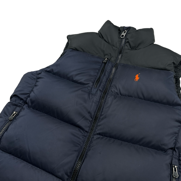 Ralph Lauren Navy Down Puffer Gilet - Medium