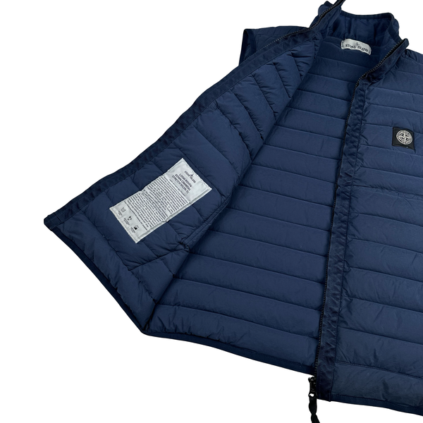 Stone Island 2020 Navy Down Filled Gilet - Medium