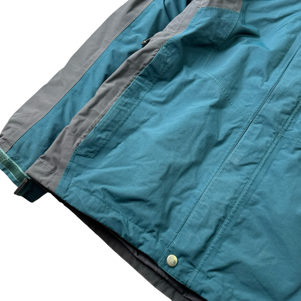 North Face 3 In 1 Sea Green Dual Layer Hyvent Jacket - Small