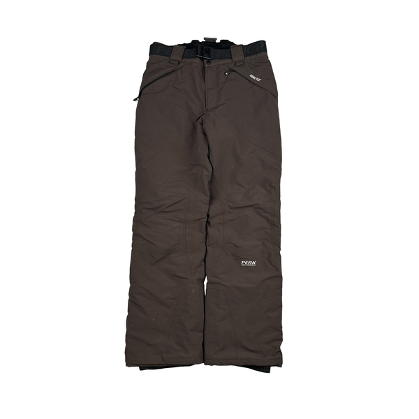Peak Performance Brown Gore-Tex Fleece Lined Ski Trousers - Medium