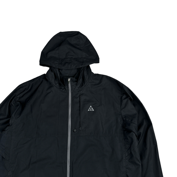 Nike ACG Black Lightweight Nylon Windbreaker Jacket - Large