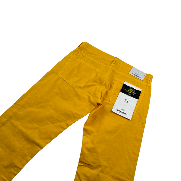 Stone Island 2018 Slim Fit Yellow Denim Jeans - 32"