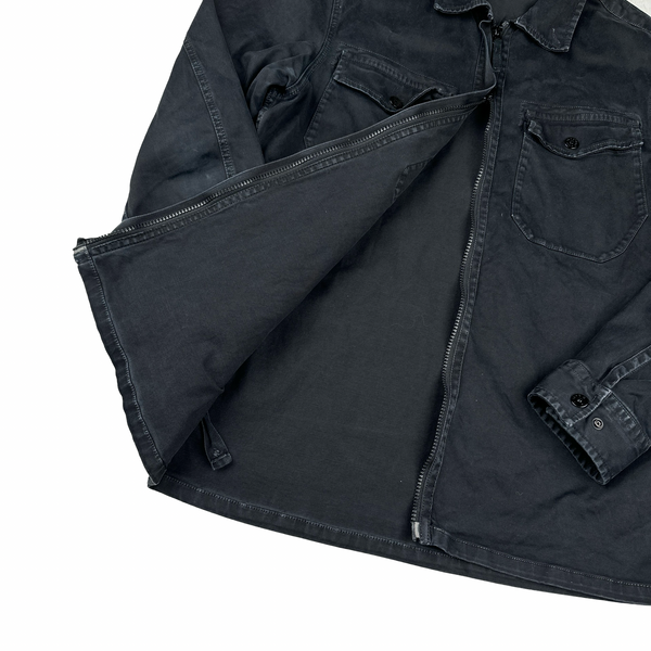 Stone Island 2016 Black Thick Cotton Overshirt - Medium