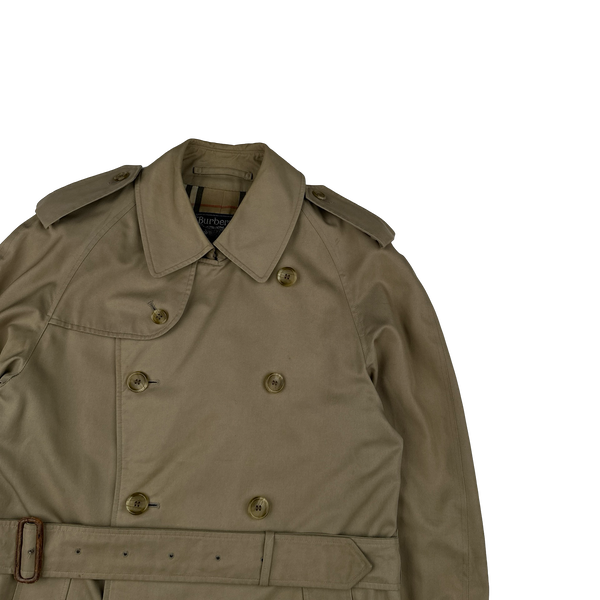 Burberry Nova Check Lined Trench Coat - Medium