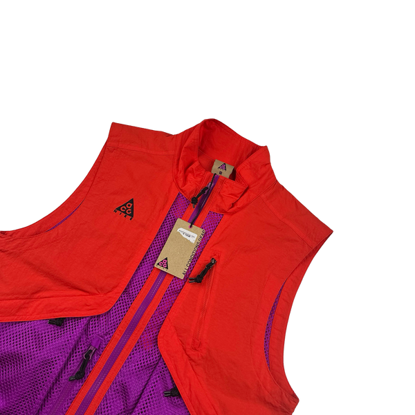 ACG Mesh Colour Block Waterproof Mesh Panel Gilet - Small