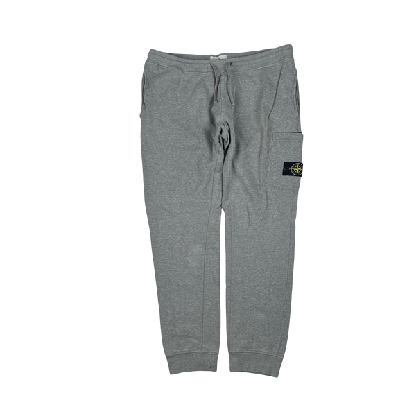 Stone Island Grey Cotton Cargo Trousers - XXL