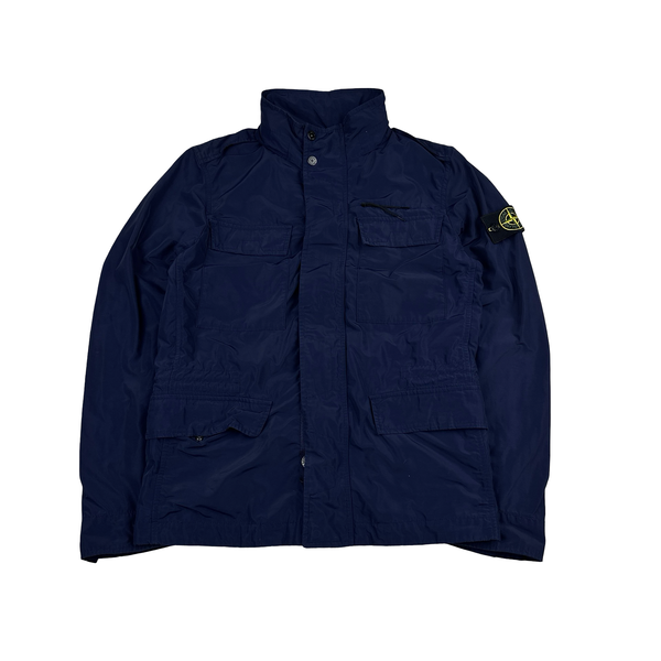 Stone Island 2016 Navy Blue Micro Reps Multi Pocket Field Jacket - Small