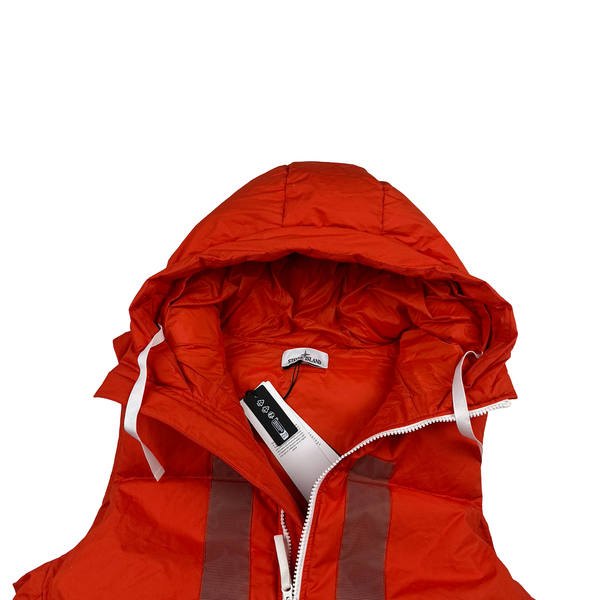 Stone Island 2023 Marina Rubber Wax Poplin Down Gilet - XL