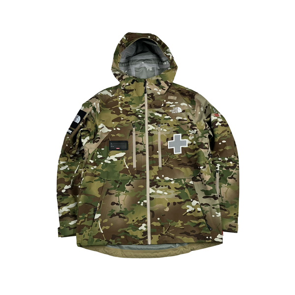Supreme X North Face Camo Spellout Summit Series Waterproof Jacket - Medium