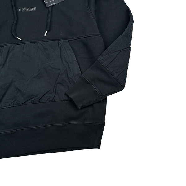CP Company x Palace Black Spellout Goggle Hoodie - Large - XS