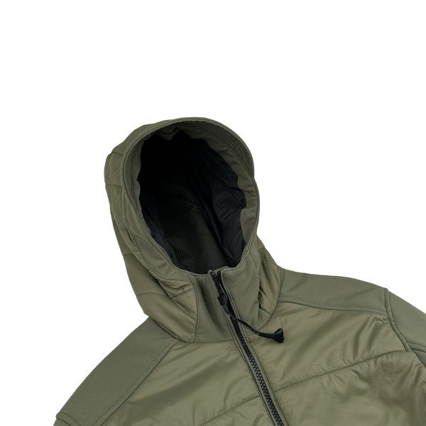 CP Company Khaki Soft Shell R Zipped Padded Jacket - Age 14