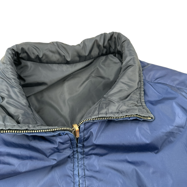 Prada Blue/Navy Red Tab Reversible Nylon Windbreaker Jacket - L