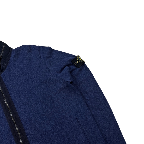 Stone Island Dark Navy Nylon Metal Hood Zipped Jumper - 3XL