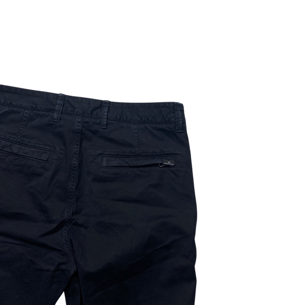Stone Island 2019 Navy Cotton Shorts - 30" & 29"