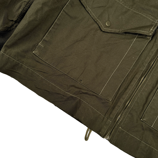 Stone Island Vintage 1996 Khaki Nylon Hood Multi Pocket Jacket - Large