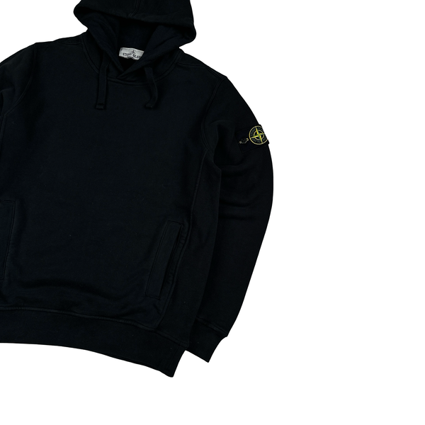 Stone Island 2024 Black Pullover Hoodie - Small