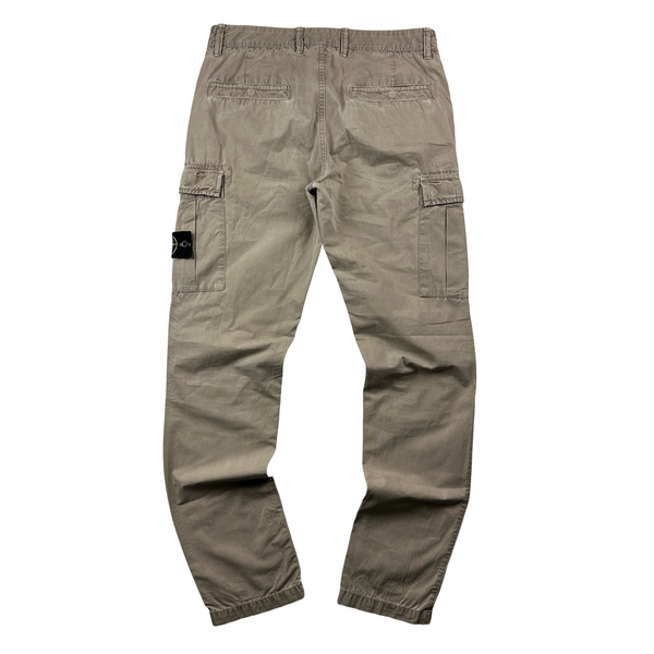 Stone Island 2018 Beige Slim Fit Cargo Trousers - Medium