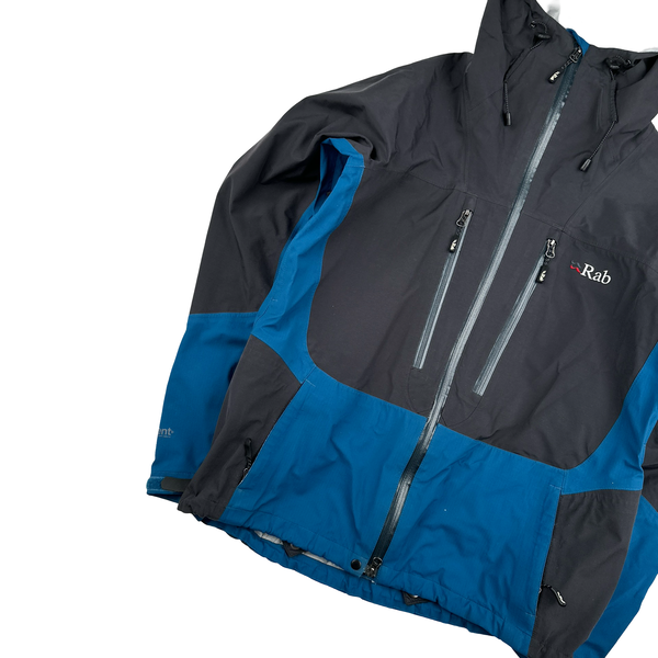 RAB Extreme Blue/Grey Event Zipped Waterproof Rain Jacket - Medium