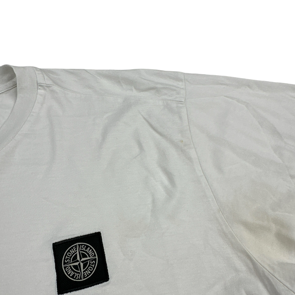 Stone Island 2022 White Cotton T Shirt - Large