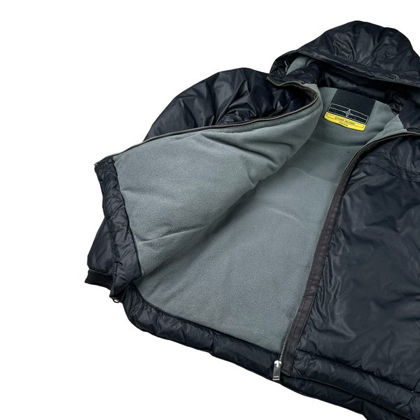 Stone Island 2006 Denims Navy Nylon Fleece Lined Hooded Jacket  - XL