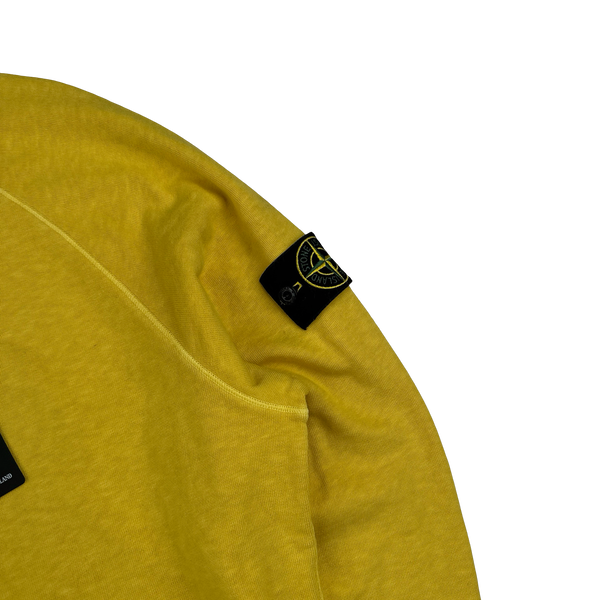 Stone Island 2023 Yellow Crewneck Sweatshirt - Medium