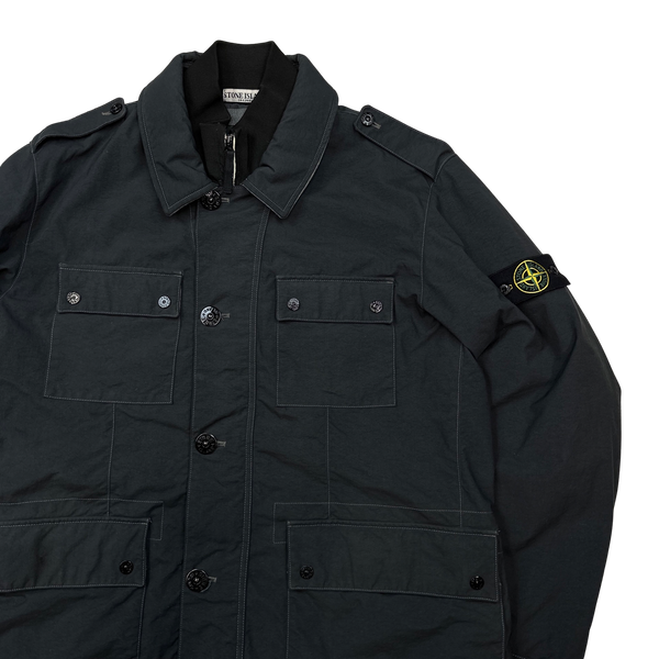 Stone island sale military jacket
