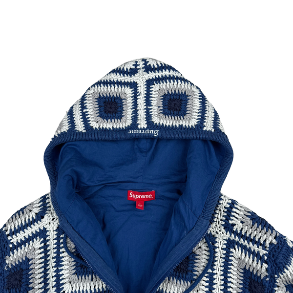 Supreme Thick Hand Woven Crochet Knit Knitted Jumper - Large