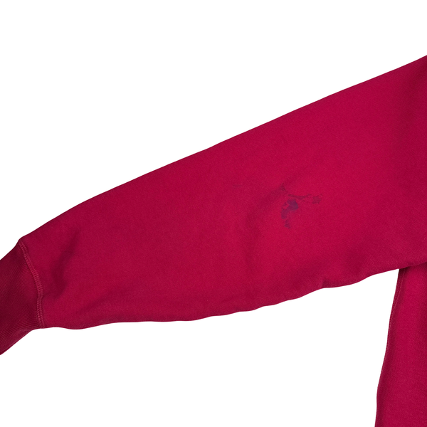 Parra Spellout Graphic Pink Cotton Jumper - Large