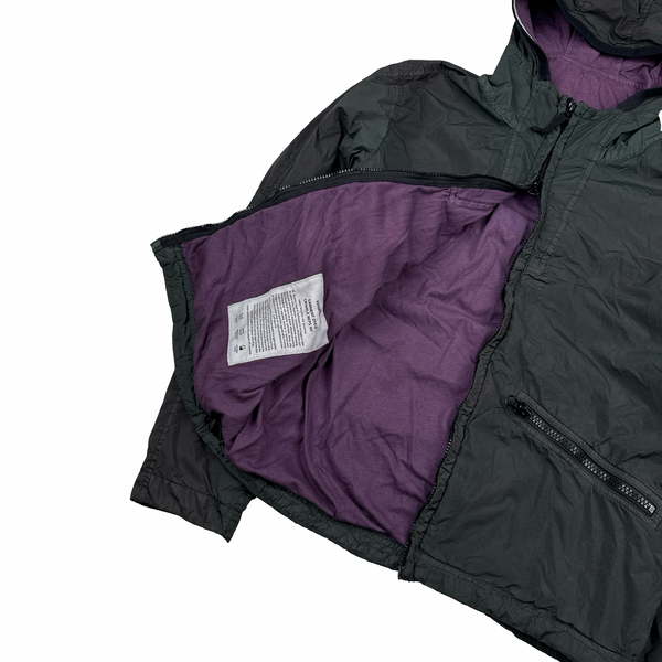 Stone Island Charcoal Garment Dyed Crinkle Reps NY Jacket - Small