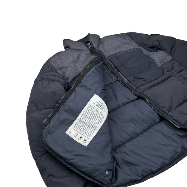 Stone Island 2021 Modified Panama 6/3 HT Nylon Mix Fabrics Down- TC Puffer - Small