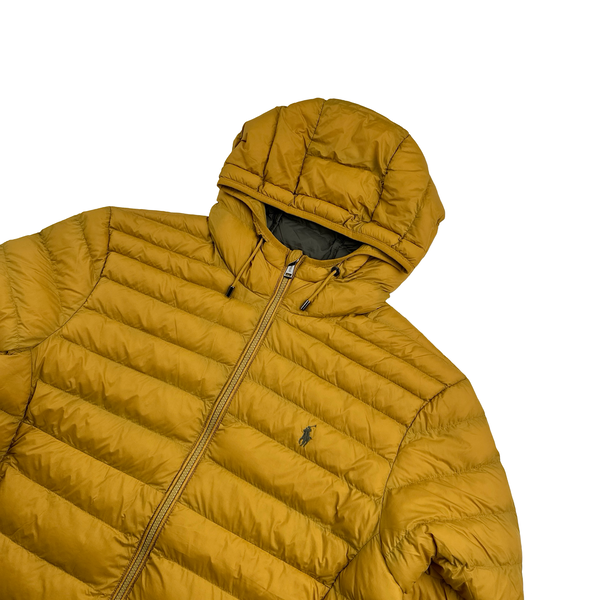 Ralph Lauren Yellow Padded Puffer Jacket - Medium - Large