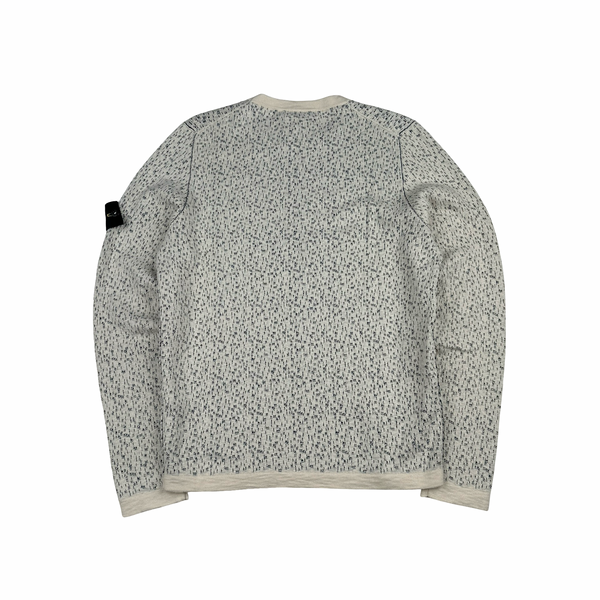 Stone Island 2017 Beige Cotton Lightweight Knitted Crewneck - Medium
