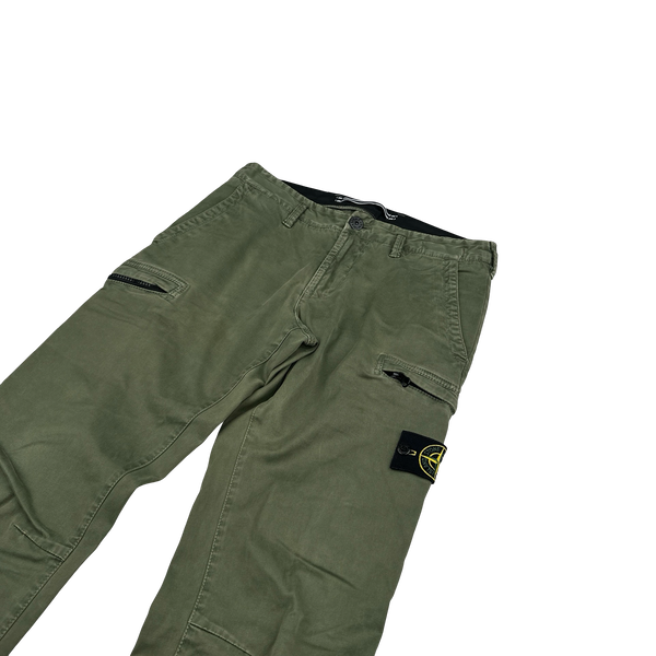 Stone Island 2021 Green SK Cargo Trousers - 30"