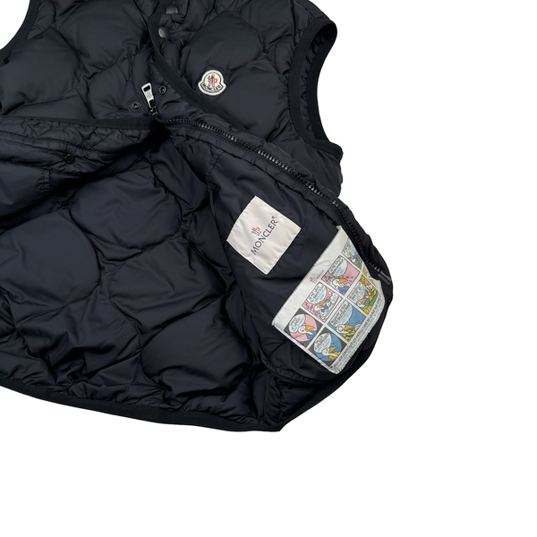 Moncler Canut Gilet Black Gilet Jacket - Medium