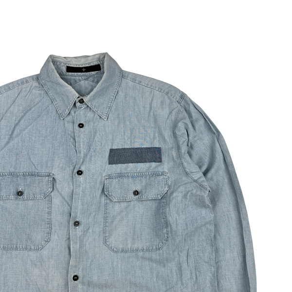 Stone Island Denim Buttoned Overshirt - XL