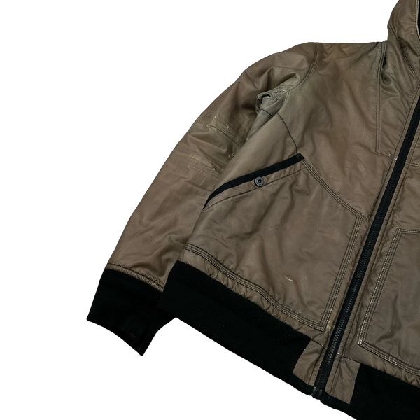 Stone Island 2012 Brown Thermo Reflective Padded Jacket - Large