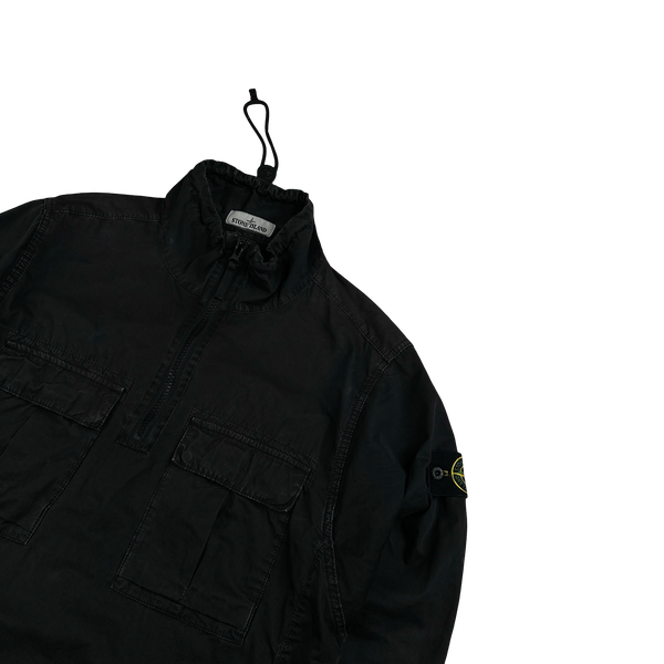 Stone Island 2020 Black Smock Pullover Overshirt - Medium