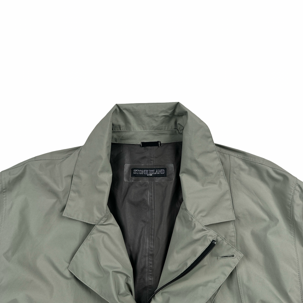 Stone Island 2012 Grey Stealth Goretex Shadow Project Trench Jacket - 3XL