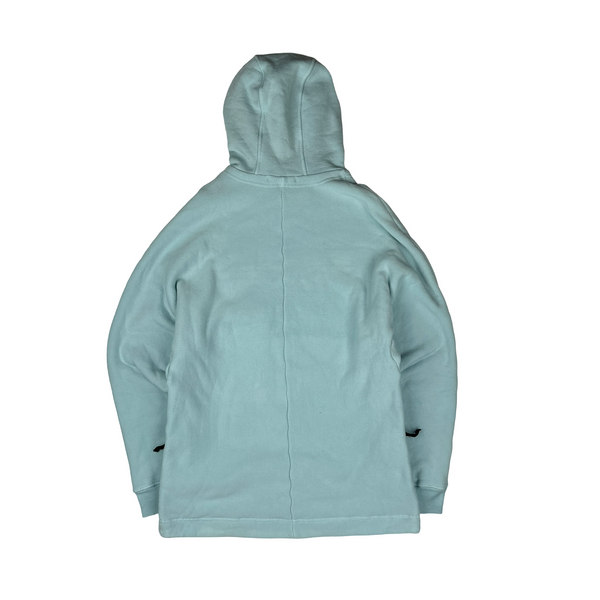 Stone Island 2022 Baby Blue Cotton Spellout Pullover SAMPLE Hoodie - Large