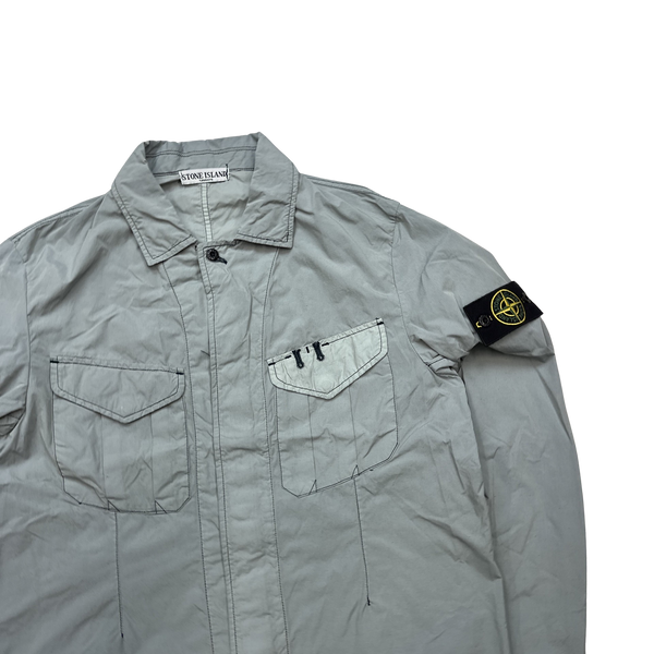 Stone Island 2008 Nylon Resin Coated Overshirt Jacket - Large