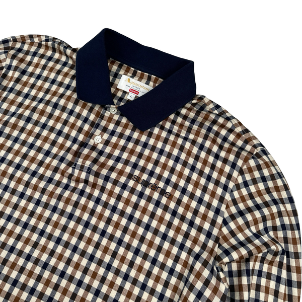 Aquascutum X Supreme Checked Longsleeve T Shirt - Large