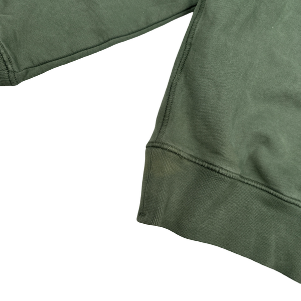 Stone Island 2021 Green 3D Rubber Logo Sweatshirt - Small